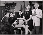 Neville Brand, Carol Lawrence, Leonardo Cimino, Carmen Mathews and Walter Abel in rehearsal for the stage production Night Life