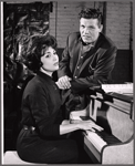 Carol Lawrence and Neville Brand in rehearsal for the stage production Night Life