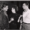 Neville Brand, Carol Lawrence and Philip Bosco in rehearsal for the stage production Night Life