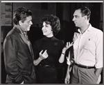 Neville Brand, Carol Lawrence and Philip Bosco in rehearsal for the stage production Night Life