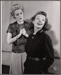 Margaret Leighton and Bette Davis in rehearsal for the stage production The Night of the Iguana