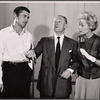 Patrick O'Neal, Alan Webb and Margaret Leighton in rehearsal for the stage production The Night of the Iguana