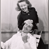 Bette Davis and Patrick O'Neal in rehearsal for the stage production The Night of the Iguana