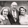 Patsy Kelly, Busby Berkeley and Ruby Keeler in publicity photo for the 1971 Broadway revival of No, No, Nanette