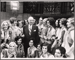 Busby Berkeley and unidentified others from the 1971 Broadway revival of No, No, Nanette