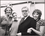 K. C. Townsend, Loni Zoe Ackerman, Pat Lysinger and unidentified [second from right] in rehearsal for the 1971 Broadway revival of No, No, Nanette