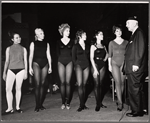 Busby Berkeley [right] and unidentified others in rehearsal for No, No, Nanette