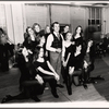 Dennis Day and unidentified others in rehearsal for the touring stage production of the 1971 Broadway revival of No, No, Nanette