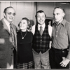 Burt Shevelove, June Allyson, Dennis Day and Donald Saddler in publicity photo for the touring stage production of the 1971 Broadway revival of No, No, Nanette
