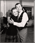 June Allyson and Dennis Day and unidentified others in rehearsal for the touring stage production of the 1971 Broadway revival of No, No, Nanette
