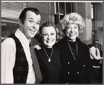 Dennis Day, June Allyson and Judy Canova and unidentified [in background] in rehearsal for the touring stage production of the 1971 Broadway revival of No, No, Nanette