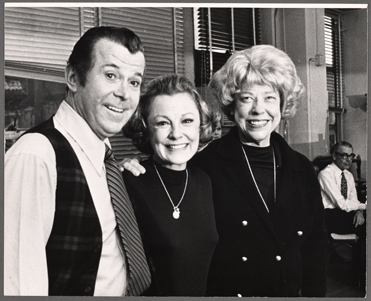 Dennis Day, June Allyson and Judy Canova and unidentified [in ...