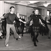 June Allyson [in plaid skirt] and unidentified others in rehearsal for the touring production of the 1971 Broadway revival of No, No, Nanette