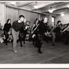 June Allyson [in plaid skirt] and unidentified others in rehearsal for the touring stage production of the 1971 Broadway revival of No, No, Nanette
