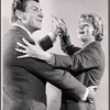 Robert Preston and Constance Ford in rehearsal for the stage production Nobody Loves an Albatross