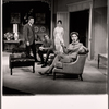 Robert Preston, Richard Mulligan, Carol Rossen and unidentified in the stage production Nobody Loves an Albatross