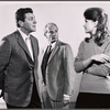 Robert Preston, Leon Janney and Carol Rossen in rehearsal for the stage production Nobody Loves an Albatross