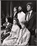 Barry Nelson, Richard Benjamin, Ken Howard, Paula Pretniss, Estelle Parsons and Carole Shelley in publicity photo for the stage production The Norman Conquests