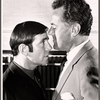 Norman Wisdom and Rex Garner in rehearsal for the stage production Not Now, Darling