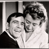Norman Wisdom and unidentified in rehearsal for the stage production Not Now, Darling