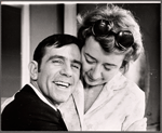 Norman Wisdom and unidentified in rehearsal for the stage production Not Now, Darling
