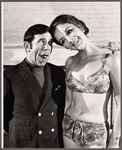 Norman Wisdom and Roni Dengel in rehearsal for the stage production Not Now, Darling