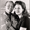 Ed Zimmerman and M'el Dowd in rehearsal for the stage production Not Now, Darling