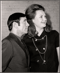 Norman Wisdom and M'el Dowd in rehearsal for the stage production Not Now, Darling