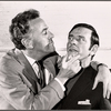 Rex Garner and Norman Wisdom in rehearsal for the stage production Not Now, Darling
