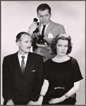 Michael Clarke-Laurence, Scott McKay and Ann Sheridan in the stage production Odd Man In