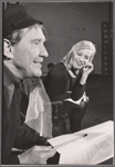 Burgess Meredith and Ingrid Thulin in rehearsal for the stage production Of Love Remembered