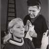 Ingrid Thulin and Burgess Meredith in rehearsal for the stage production Of Love Remembered