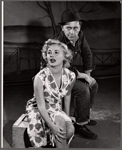 Jo Sullivan and Leo Penn in the stage production Of Mice and Men