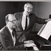 Jay Livingston and Ray Evans in rehearsal for the stage production Oh Captain!
