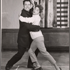 Abbe Lane and unidentified in rehearsal for the stage production Oh Captain!