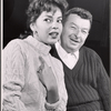 Abbe Lane and Xavier Cugat in rehearsal for the stage production Oh Captain!