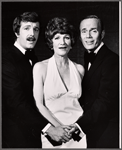 Jamie Ross, Roderick Cook and Barbara Cason in publicity pose for the 1972 Off-Broadway production of Oh Coward!*