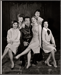 Mike Mazurki [center], Sybil Scotford, Linda Lavin [right] and unidentified others in the 1960 revival of Oh Kay!