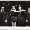 Brandon Maggart, Leonard Sillman and Robert Klein and unidentified [second from left] in the stage production New Faces of 1968