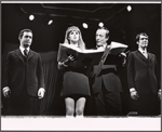 Brandon Maggart, Leonard Sillman, Robert Klein and unidentified [second from left] in the stage production New Faces of 1968
