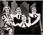 Madeline Kahn, George Ormiston, Robert Klein and Marilyn Child in the stage production New Faces of 1968