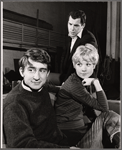 Sam Waterston, Joyce Bulifant and Jed Allan in rehearsal for the stage production The Paisley Convertible 