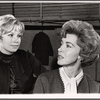 Joyce Bulifant and Marsha Hunt in rehearsal for the stage production The Paisley Convertible 