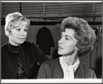 Joyce Bulifant and Marsha Hunt in rehearsal for the stage production The Paisley Convertible 