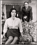 Carolan Daniels and Albert Paulsen in the stage production The Only Game in Town