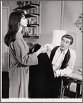 Carolan Daniels and Richard Mulligan in the stage production The Only Game in Town