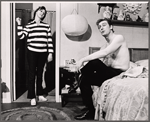 Carolan Daniels and Richard Mulligan in the stage production The Only Game in Town