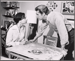 Carolan Daniels and Richard Mulligan in the stage production The Only Game in Town