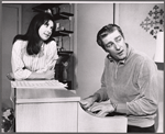 Carolan Daniels and Richard Mulligan in the stage production The Only Game in Town