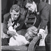Joseph Cotten, Arlene Francis and George Axelrod in rehearsal for the stage production of Once More, With Feeling